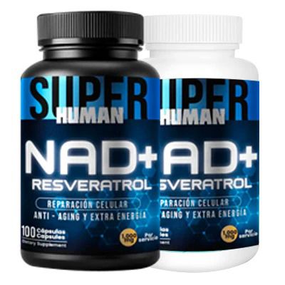 NAD + Resveratrol - Cápsulas de Reparación Celular Antienvejecimiento y Energía