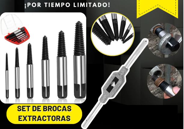 SET DE BROCAS EXTRACTORAS MAS ENVIO GRATIS
