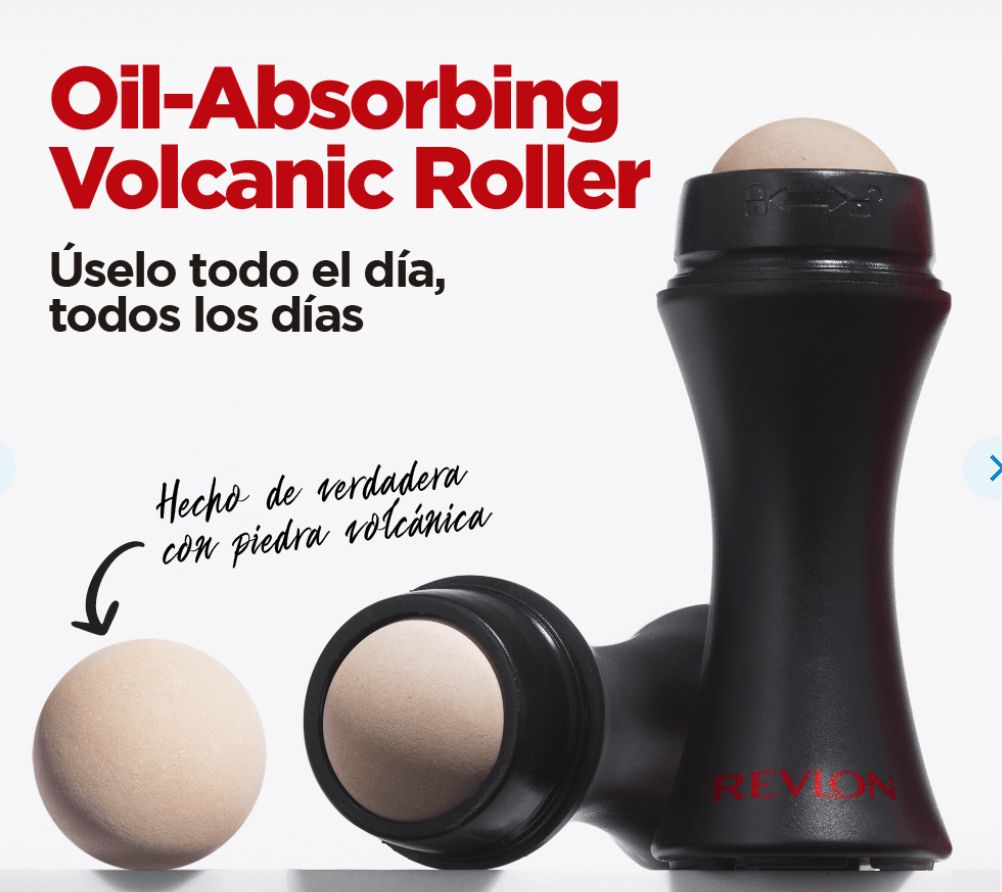Rodillo volcánico absorbente para el cuidado facial