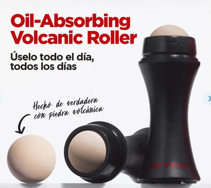 Rodillo volcánico absorbente para el cuidado facial